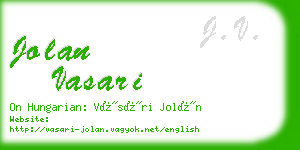 jolan vasari business card